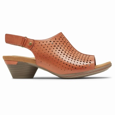 Sandálias Rockport Cobb Hill Laurel Slingback Mulher Laranja PT-70154